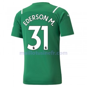 Maillot de Foot Manchester City Ederson 31 Extérieur Gardien 2021-22